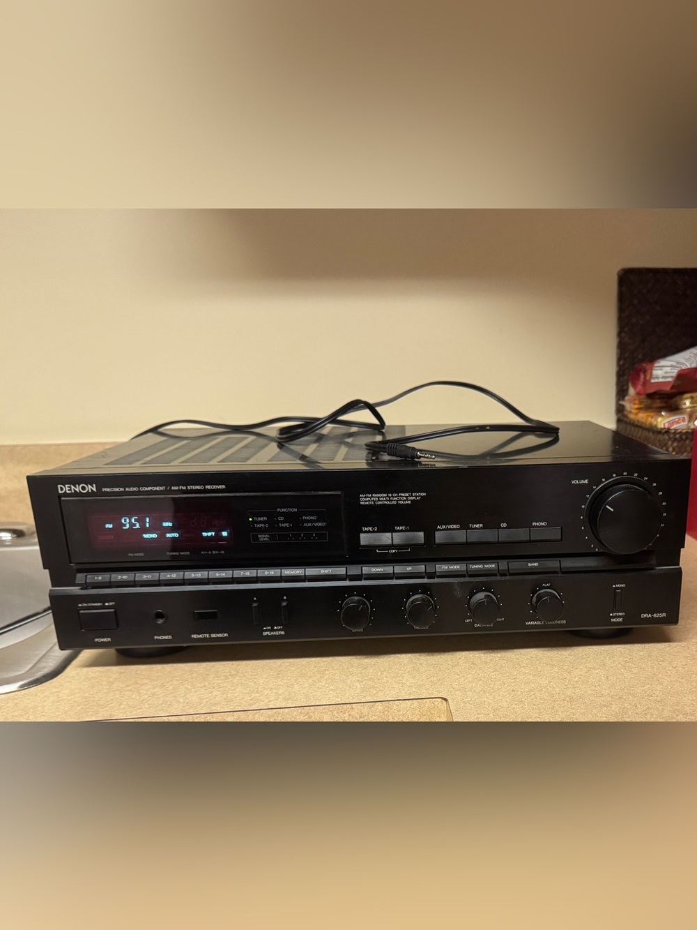 Denon DRA-625R Precision Audio Component AM-FM Stereo Receiver